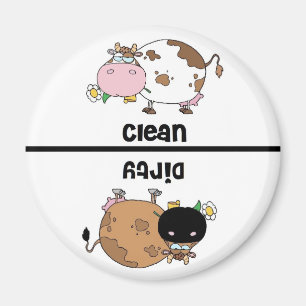 Kuh-sauberer schmutziger Spülmaschinen-Magnet Magnet