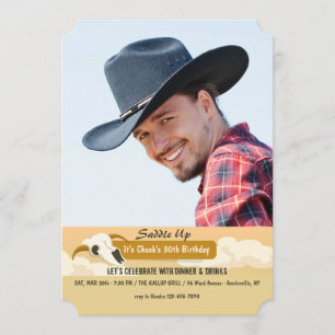 Kuh-Schädel-Foto-Einladung Einladung