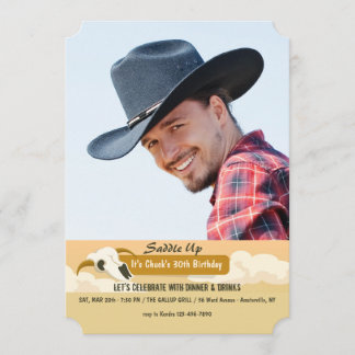 Kuh-Schädel-Foto-Einladung Einladung