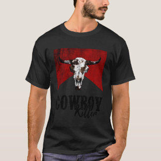 Kuh Schädelkuh Western Landkuh T-Shirt