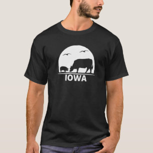 Kuh-Schaf-Bauernhaus für Landmädchen in Iowa T-Shirt