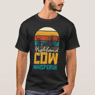 Kuh Schottland Highland-Rind Rindvieh Schottisch S T-Shirt