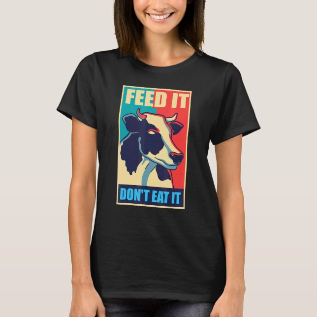 Kuh schützt Tiere Milch vegan vegetarische essen G T-Shirt (Vorderseite)