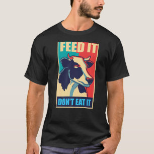 Kuh schützt Tiere Milch vegan vegetarische essen G T-Shirt