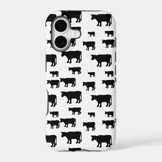 Kuh Schwarz-weiß Case-Mate iPhone Case