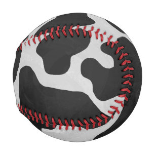 Kuh Schwarz-Weiß-Druck Baseball