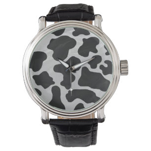Kuh-Schwarzweiss-Druck Armbanduhr