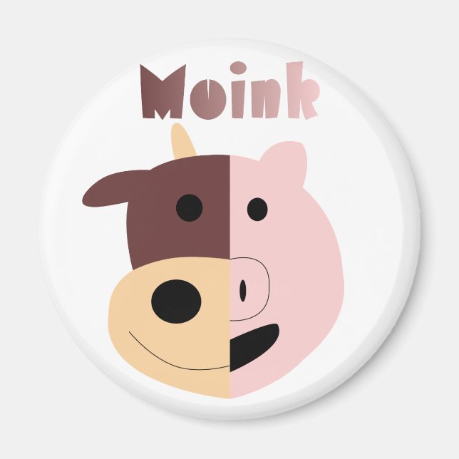 Kuh + Schwein = Moink-Magnet Magnet (Vorne)
