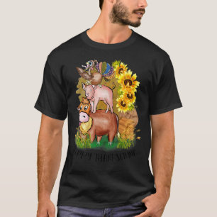 Kuh Schwein Türkei Glückwunsch Danksagung für Boys T-Shirt