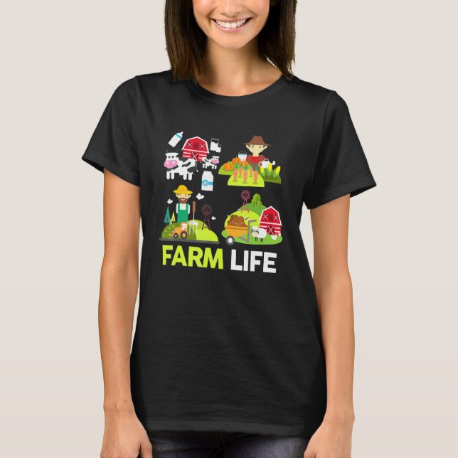 Kuh Schweineziege Zuchttiere Milchtiere Neuheit T-Shirt (Vorderseite)