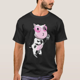 Kuh singt für Frauen Männer Kinder Kuh T-Shirt