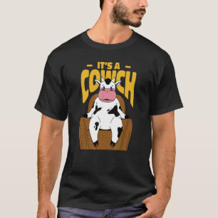 Kuh sitzt auf einem Sofa nächstes Zitat, das es li T-Shirt
