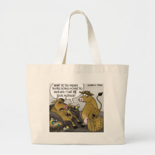 Kuh Stier Scheidung Lustige Cartoon Geschenke & T- Jumbo Stoffbeutel