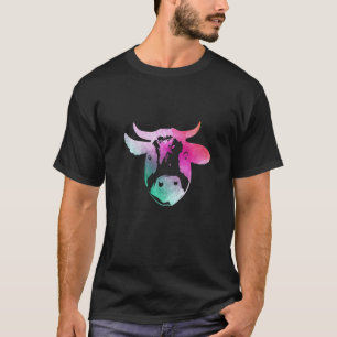 Kuh-T-Shirt Bunte Kuh Kunst Für Rind T-Shirt