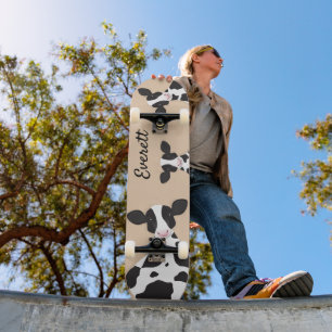 Kuh Tan Animal Name Skateboard