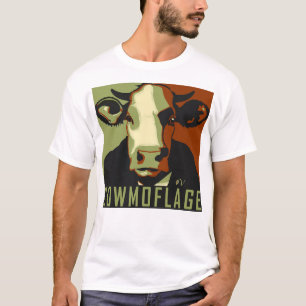 Kuh-Tarnung Spaß Pop-Art inspiriertes Kuh-T-Shirt T-Shirt