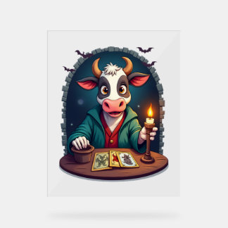 Kuh-Tarot des Terrors Acrylschild