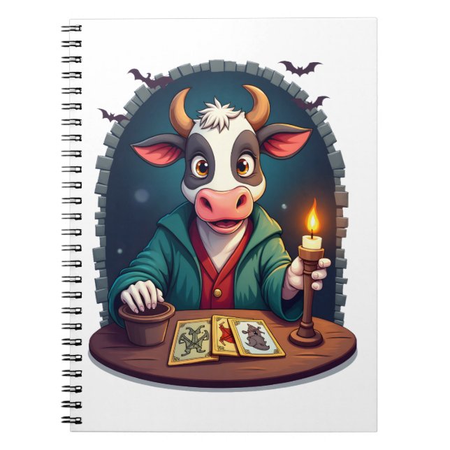 Kuh-Tarot des Terrors Notizblock (Vorderseite)