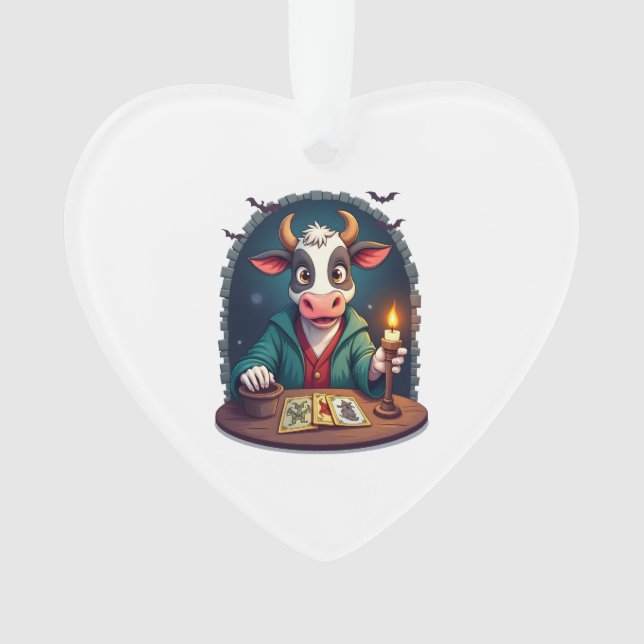 Kuh-Tarot des Terrors Ornament (Vorderseite)