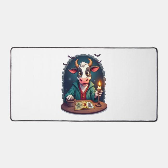 Kuh-Tarot des Terrors Schreibtischunterlage (Vorderseite)