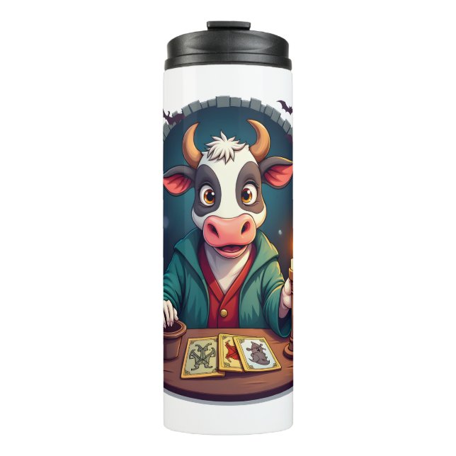 Kuh-Tarot des Terrors Thermosbecher (Vorderseite)