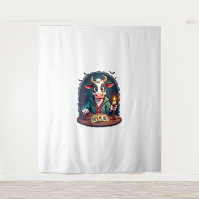 Kuh-Tarot des Terrors Wandteppich (Vorderseite)