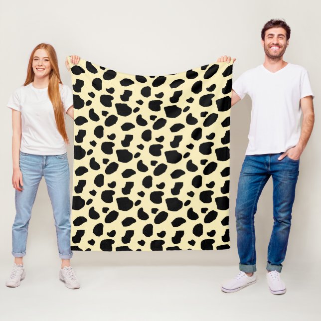 Kuh Tier Haut Farb Muster Design  Fleecedecke (Beispiel)