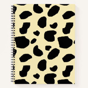 Kuh Tier Haut Farb Muster Design  Notizbuch