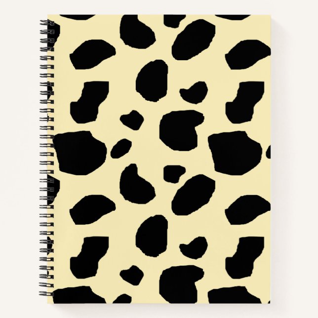 Kuh Tier Haut Farb Muster Design  Notizbuch (Vorderseite)