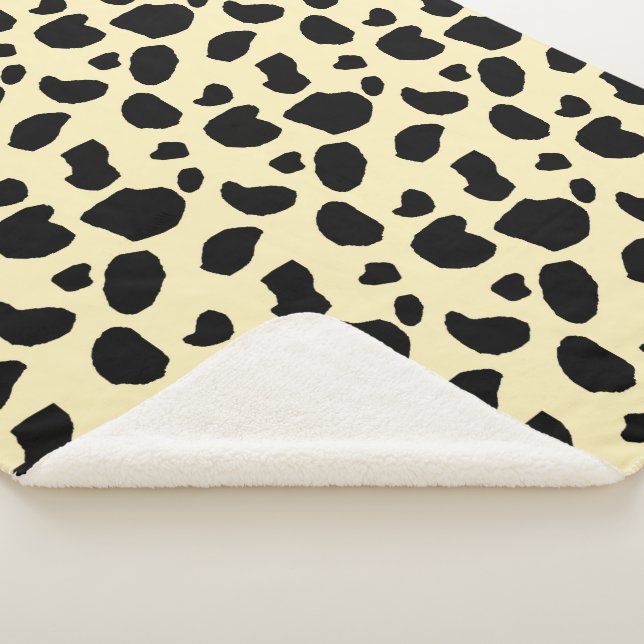 Kuh Tier Haut Farb Muster Design  Sherpadecke (3/4)