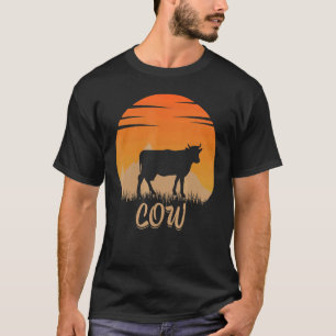 Kuh Tier Heiß In Den Bergen In Der Natur T-Shirt