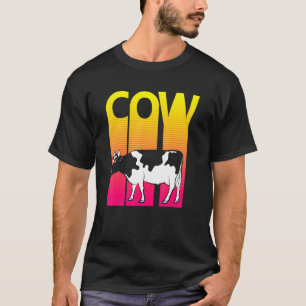 Kuh Tier Retro Kostüm T-Shirt