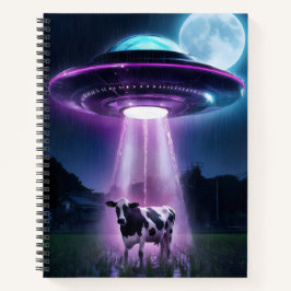 Kuh trifft Außerirdischen. Notizbuch