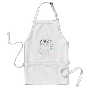 Kuh Türkei Hühnchen essen mehr Veggia Schürze