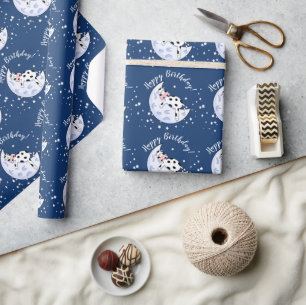 Kuh über dem Mond Geschenkpapier