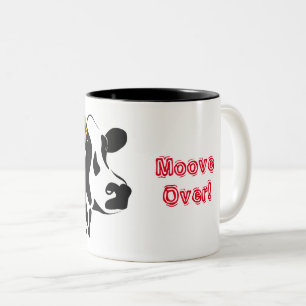 Kuh über die zweitönige Kaffee-Tasse Zweifarbige Tasse
