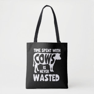 Kuh über Unglaublich witzig Heifer Weidehaltung T Tasche