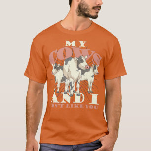 Kuh Überlandbetrieb Tierischer Bauer Hübsche Kuh T-Shirt