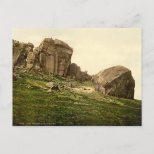 Kuh und Calf Rocks, Ilkley, Yorkshire, England Postkarte