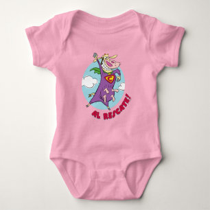 Kuh und Hühnchen Super Cow Al Rescate! Baby Strampler