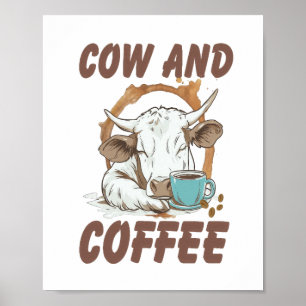 Kuh und Kaffee , Die lustige Western Mädchen Poster