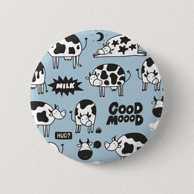 Kuh und Milch Button (Vorderseite)