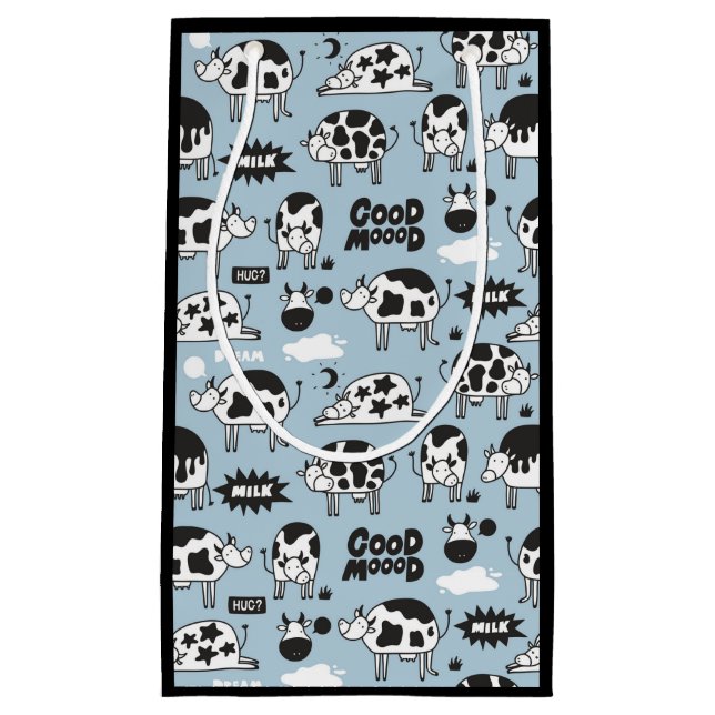 Kuh und Milch Kleine Geschenktüte (Vorderseite)