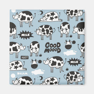 Kuh und Milch Magnet