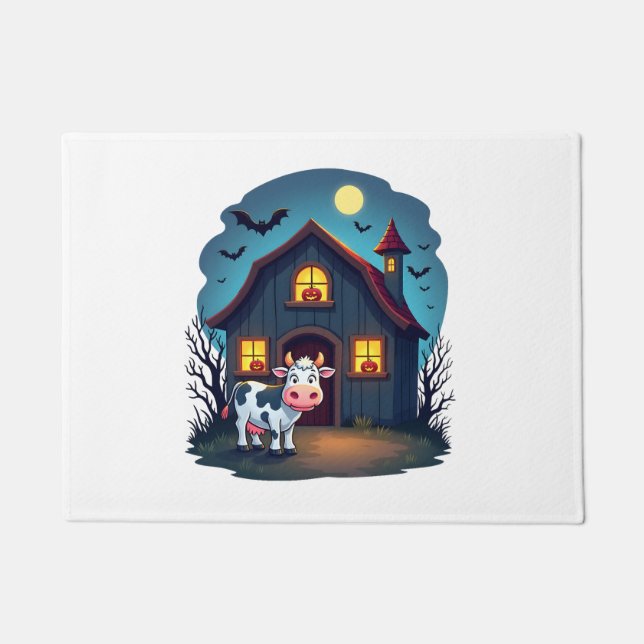 Kuh und Spuk Stall Fußmatte (Vorderseite)