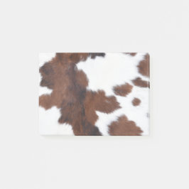 Kuh verstecken Brown White Post-it Klebezettel