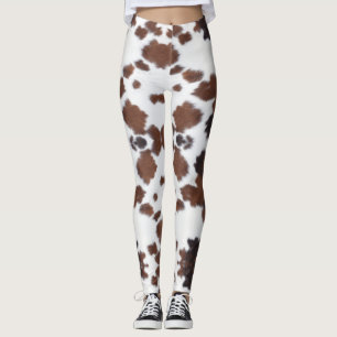 Kuh versteckt braune Leggings