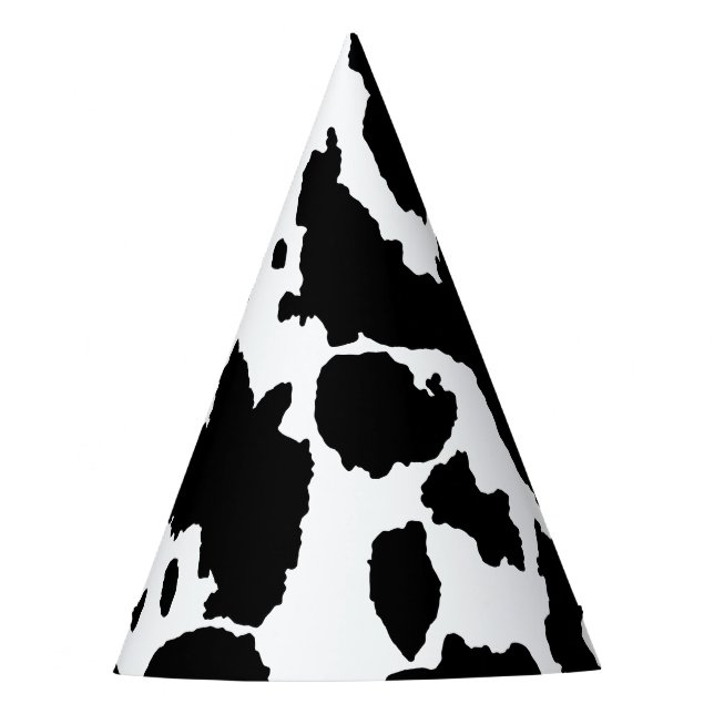 Kuh versteckt Print Party Hat Partyhütchen (Vorderseite)