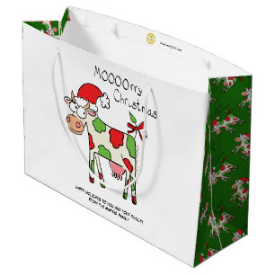Kuh Weihnachten Niedlich Kids Große Geschenktüte