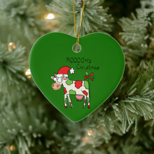 Kuh Weihnachten Niedlich Kids Keramik Ornament